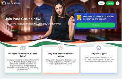 Pure Casino Review – Get a ₹10,000 Bonus for top games.
